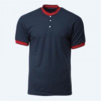 SKP014 Order POLO shirts for men and women to make sports Polo shirts Polo shirts clothing factory contrast collar and cuffs front view